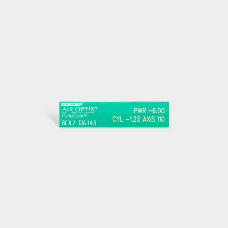 AIR OPTIX® plus HydraGlyde® for Astigmatism