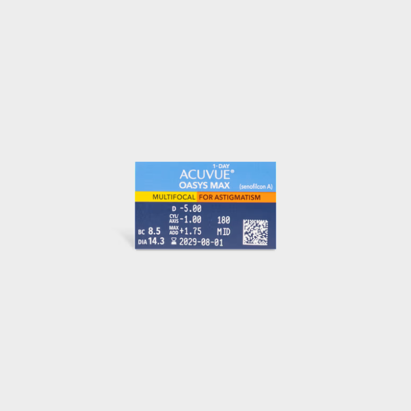 ACUVUE® OASYS Max 1-Day Multifocal for Astigmatism