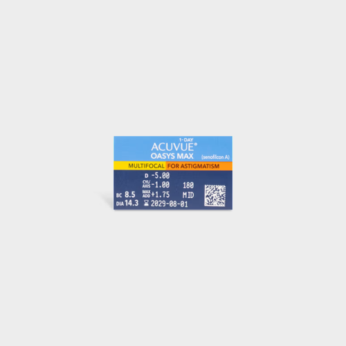 ACUVUE® OASYS Max 1-Day Multifocal for Astigmatism